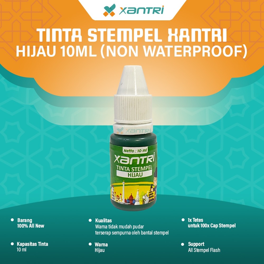 

Xantri - Refill Stamp Ink 10ml Tinta Flash Stempel Stampel 10 ml
