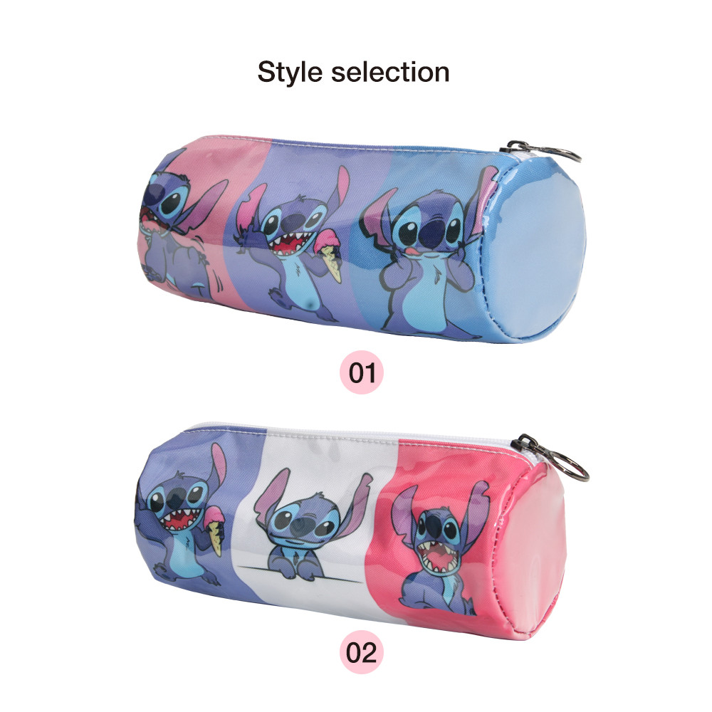 

MINISO Disney Stitch Printed durable Pen Case Water Proof Large Capacity Pencil Case School Supplies Pencil Pouch
