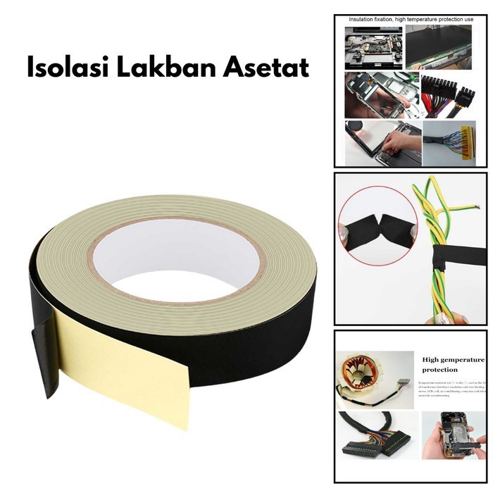 

ULLL Isolasi Lakban Asetat Tahan Panas 0.21mm Flexible Tape C24PGH