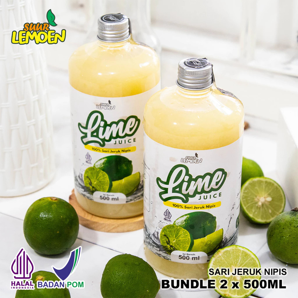 

Suur Lemoen - Sari Jeruk Nipis Murni / Pure Lime Juice 500ml