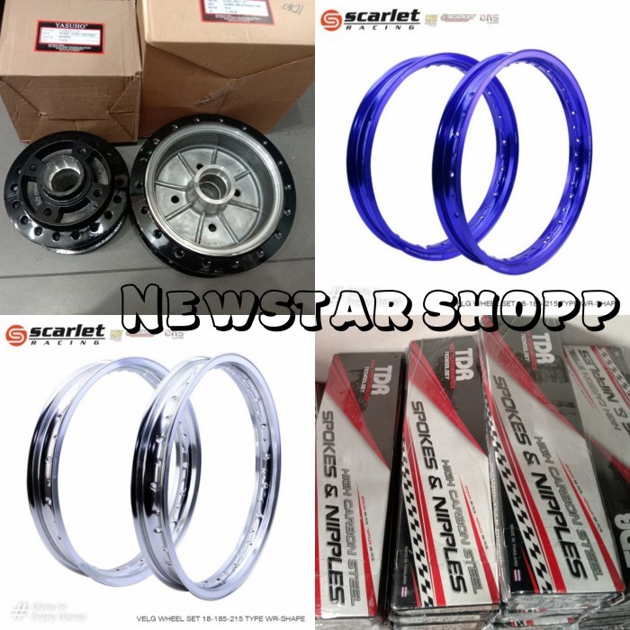 velg set RX king Scarlet ring 18 185 215 paketan