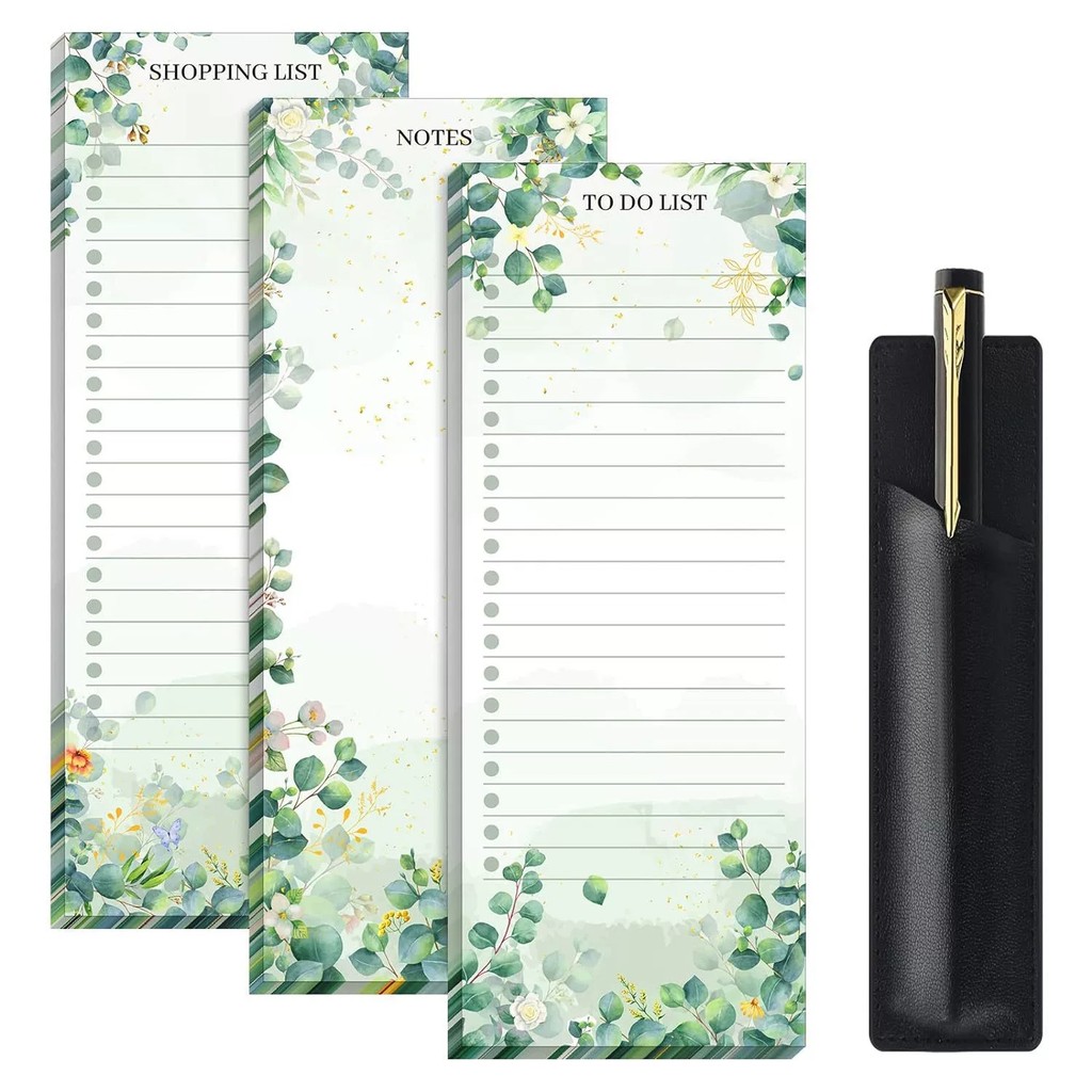 

50 Sheets Fruits Pattern Magnetic Sticky Notes Note Pad Tearable Planner Memo Pad For Fridge Grocery list To Do List Stationery