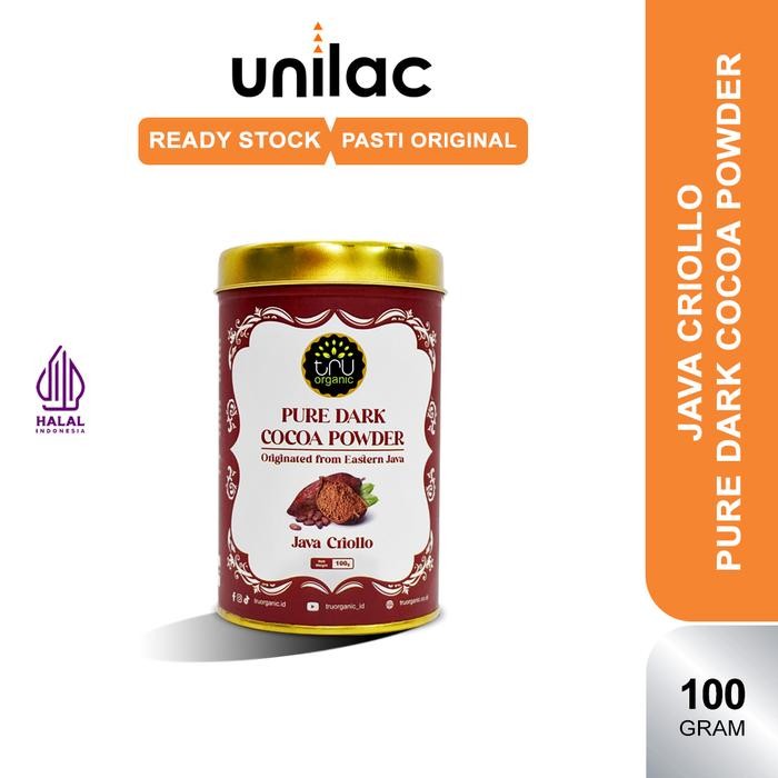 

TruOrganic Pure Dark Cocoa Java Criollo 100gr Dark Cocoa Powder Tru Organic Coklat Bubuk Chocolate Cokelat