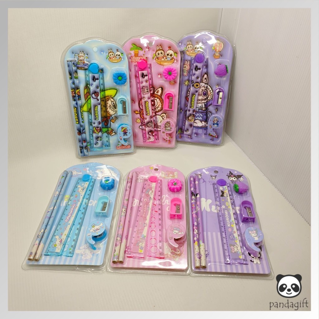 

paket alat tulis/stationery set karakter/souvenir ATK/pensil set alat tulis anak lucu - GG0525
