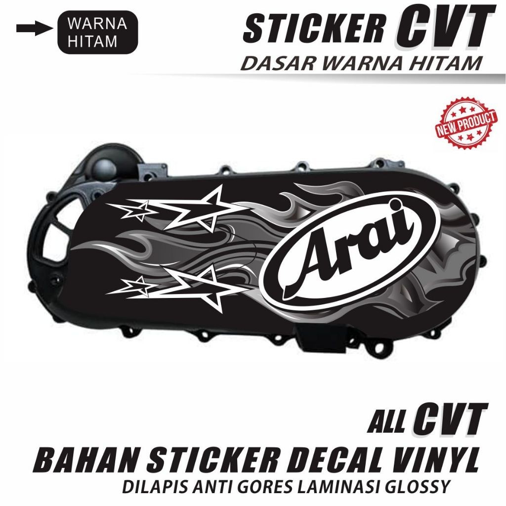 STIKER/ ALL MOTIF BAK CVT/ STIKER MOTIF RACING DECAL BUAT BAK CVT VARIASI LIS KEREN DESAIN NEW TOP C
