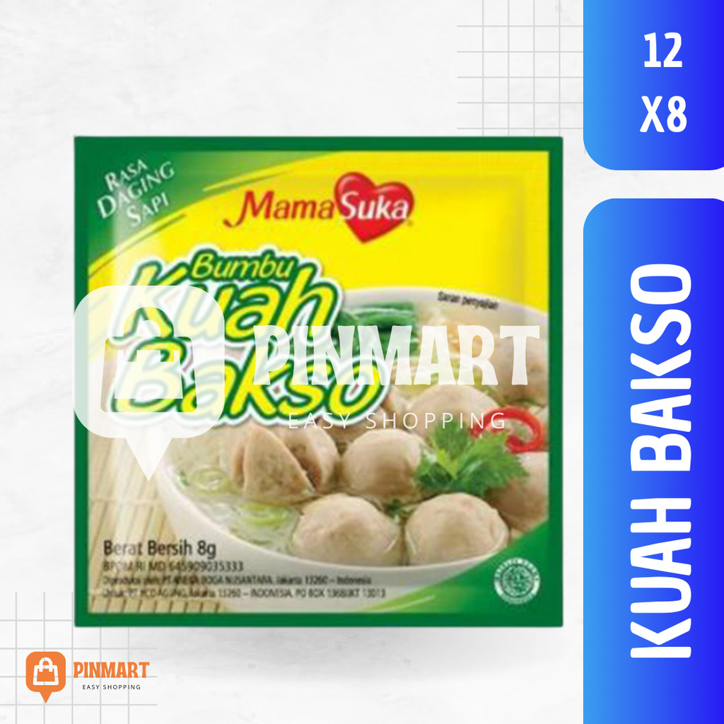 

MAMA SUKA BUMBU KUAH BAKSO RENCENG 12x8gr
