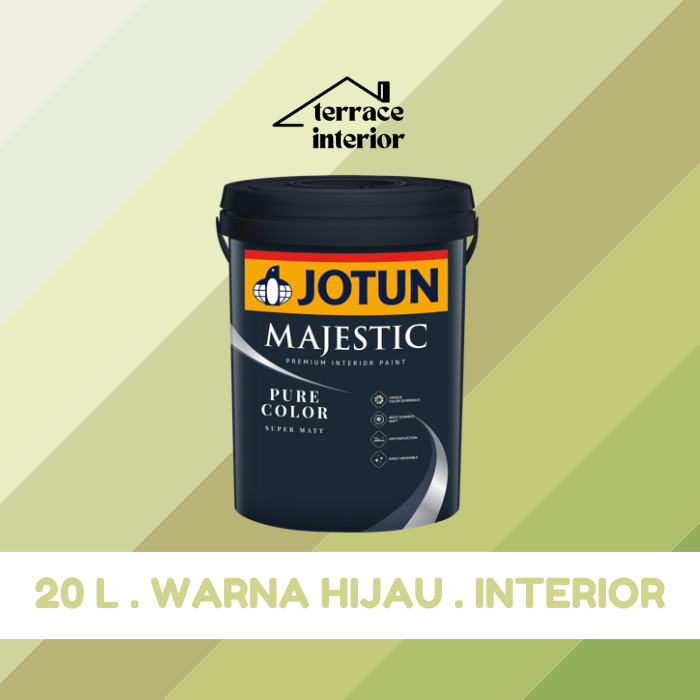 Cat Tembok Jotun Pure Color Warna Hijau 20 Liter