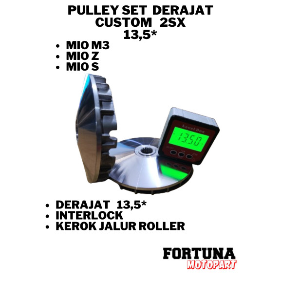PULLEY SET RUMAH ROLER DERAJAT CUSTOM KODE 2SX MIO M3 MIO Z  MIO S  13,5  13,8