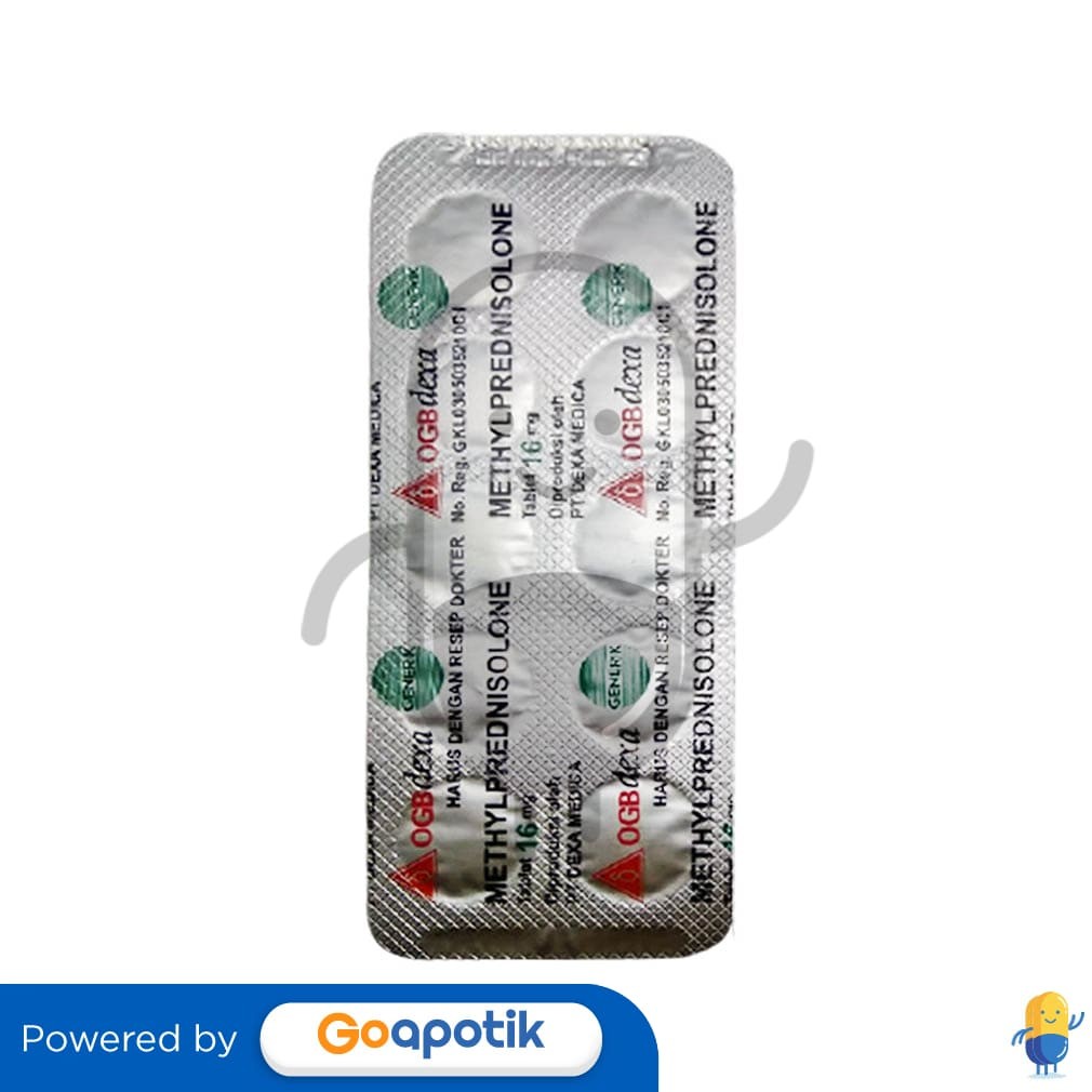 Methylprednisolone 16 Mg Ogb Dexa Medica Strip 10 Tablet