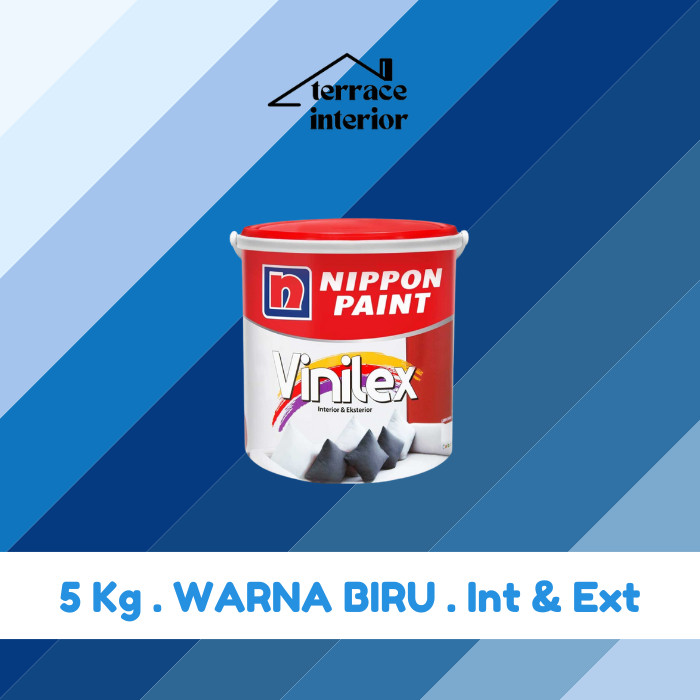 Cat Tembok Vinilex 5000 Interior & Exterior Biru 5 Kg
