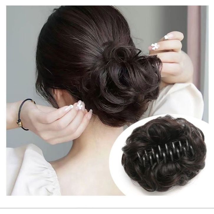 (acc ptk) JEPIT RAMBUT PALSU SANGGUL MODERN / Sanggul Rambut Modern WIG SANGGUL DENGAN JEPITAN RAMBU