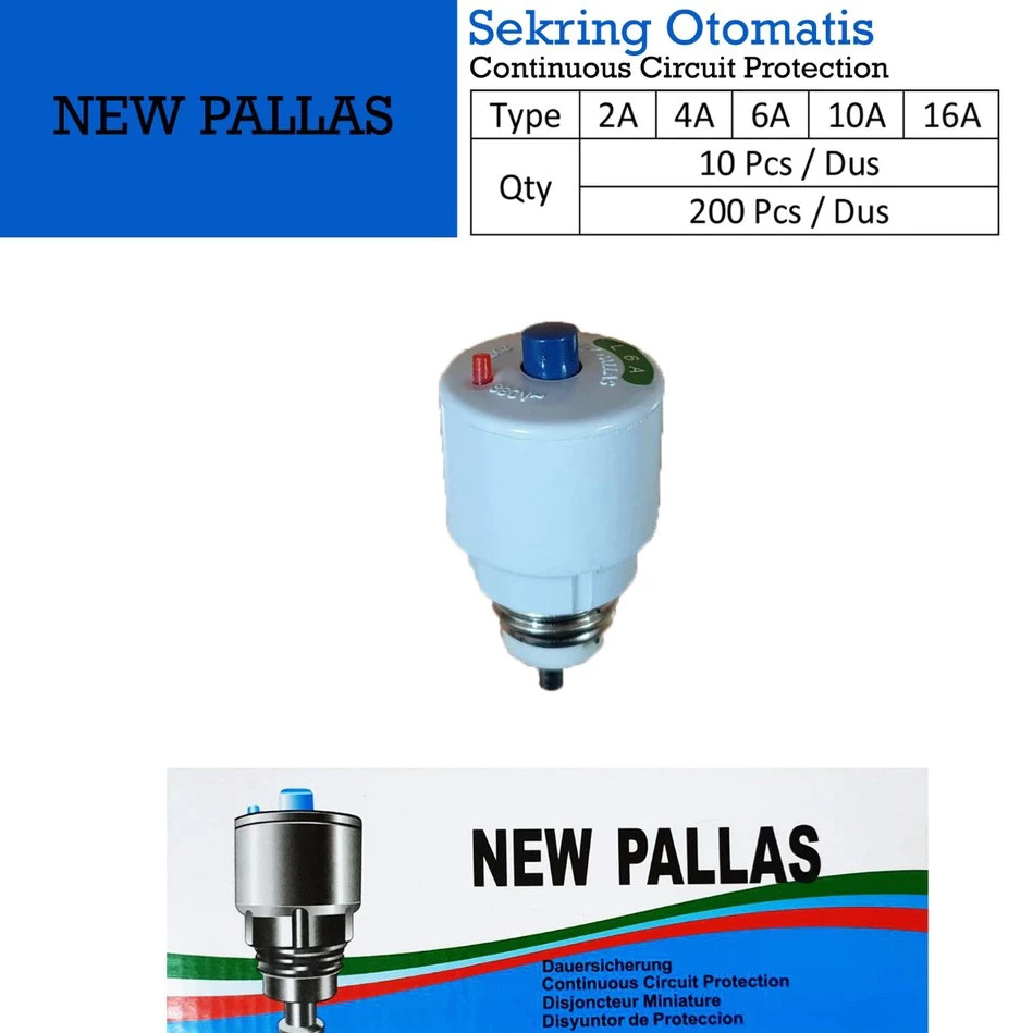 Sekring Otomatis Listrik New Pallas / Sikring Otomatis Listrik New Pallas 2A 4A 6A 10A 16A