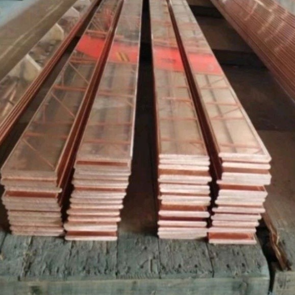Busbar Rail Copper 4x15mm Tembaga murni | 50cm