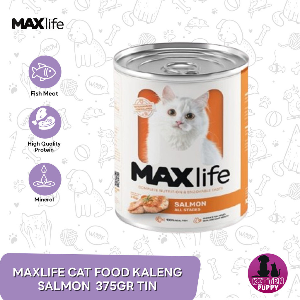 Makanan Kucing Kaleng MaxLife Cat food Can 375 Gram