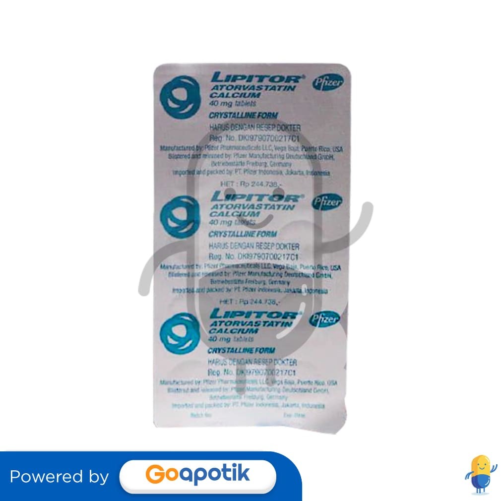 Lipitor 40 Mg Blister 10 Tablet