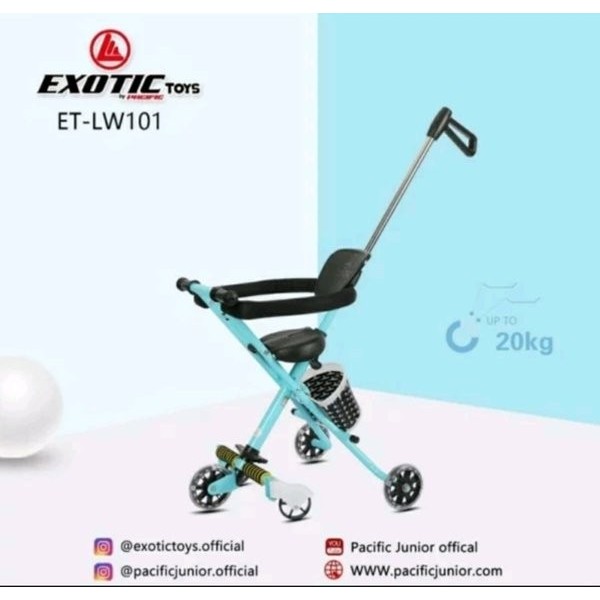 Termurah Sepeda Anak Bayi Toys Magic Baby Stroller Pacific Exotic ET LW 101 LW101 Dorong Pegangan St