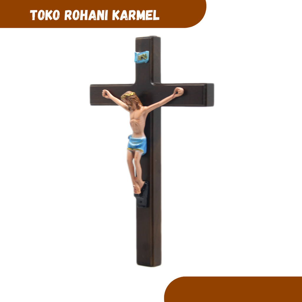 SALIB GANTUNG KATOLIK 30 CM (KARUNIA) / SALIB KATOLIK / SALIB DINDING KATOLIK