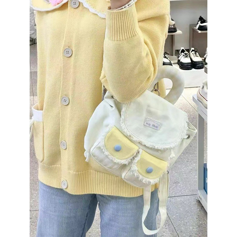 Tas Ransel Cewek Kecil Tas Gendong Wanita Serut Mini Backpack GI 959