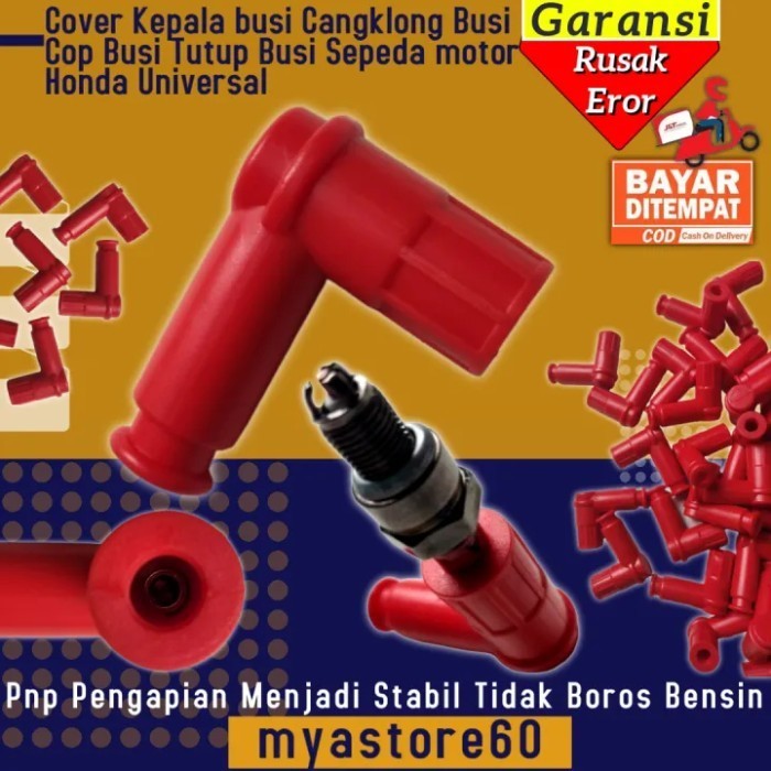 (BISA COD) Cangklong Busi Tutup Kepala Busi Cop Busi Cop Busi Aksesoris Variasi Sparepart Sepeda Mot