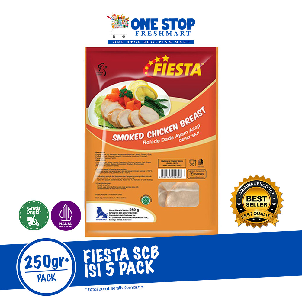 

FIESTA SCB (SMOKE CHICKEN BREAST) 250GR | ISI 5PACK
