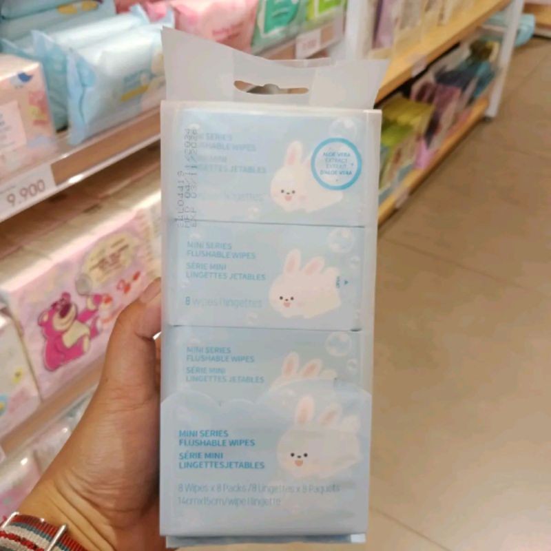 MINISO Mini Series Flushable Wipes (Tisu basah) Tissue