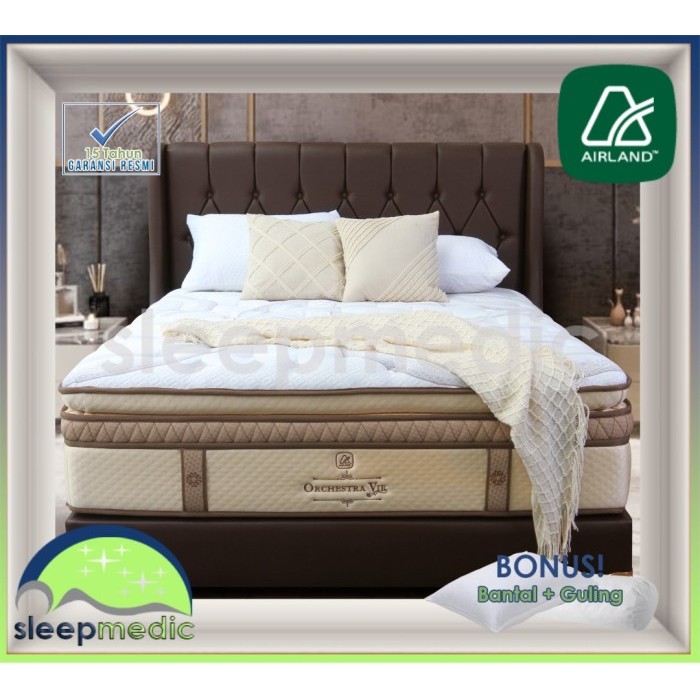 AIRLAND SpringBed ORCHESTRA VIE ( KASUR / SET ) 160 180 200 100 120 - Full SET, 140x200