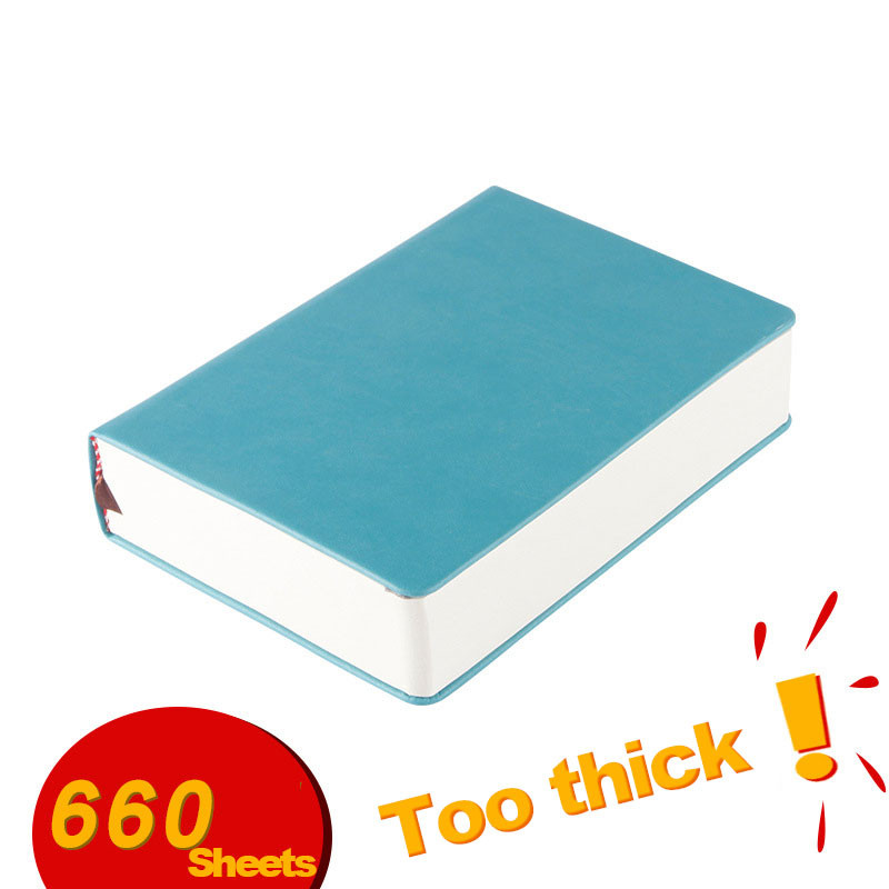 

Super Thick Notebooks Agenda Planner 660 pages Blank inner PU Leather Soft Cover Sketchbook Journal Diary notebook Stationery
