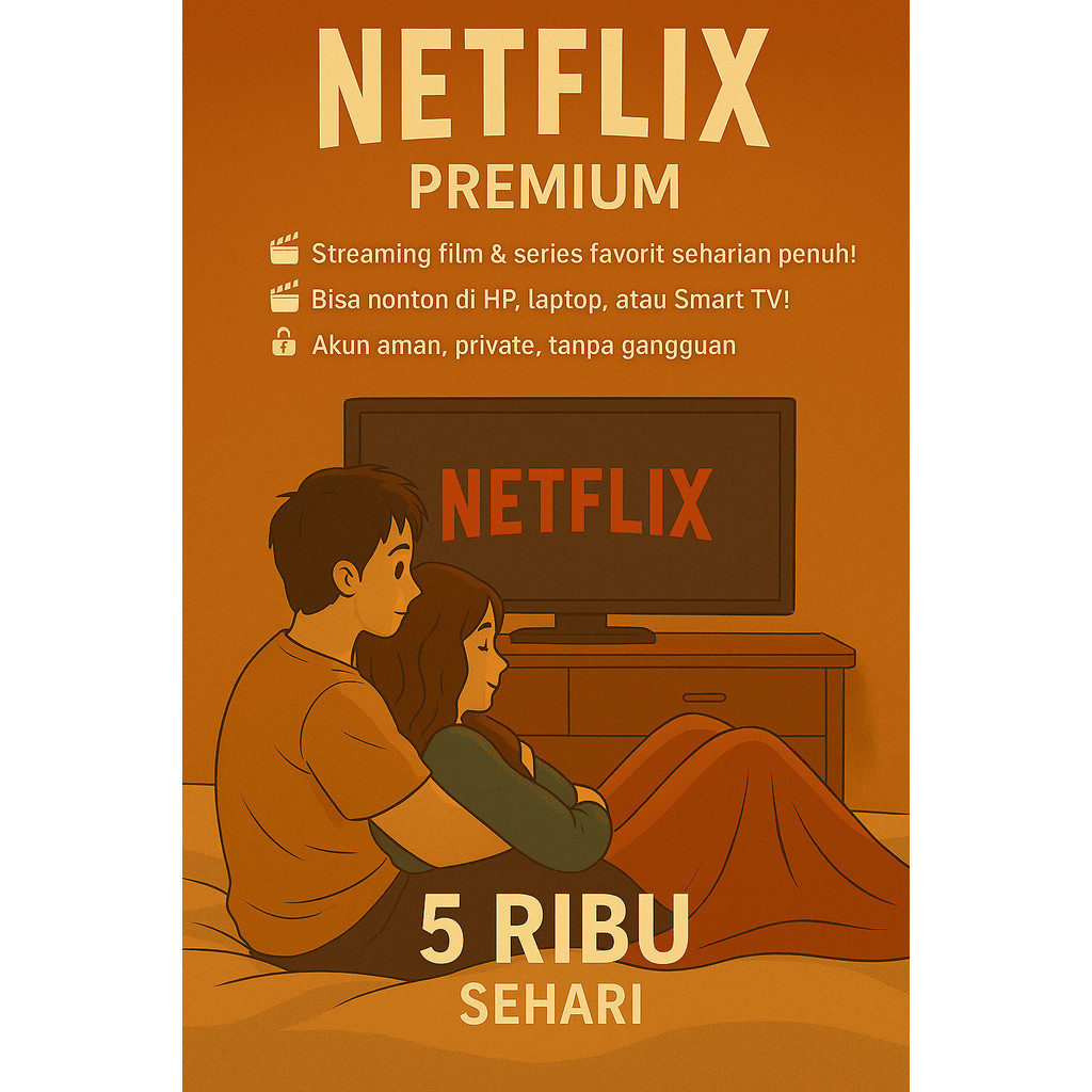 [NFX] PAKETAN NETFLIX HARIAN | JIDAN SHOPPU | FULL GARANSI  
