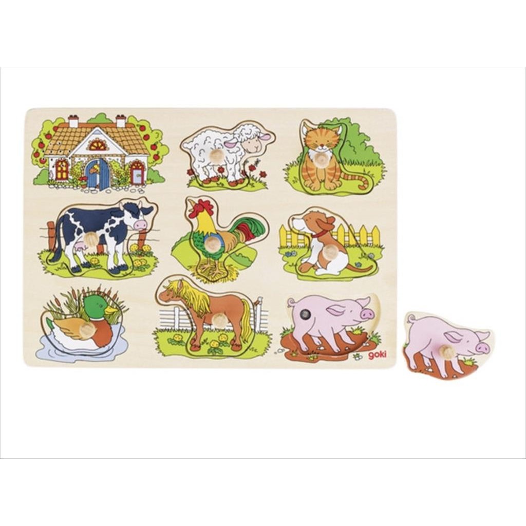Goki Sound Puzzle Farm Animals