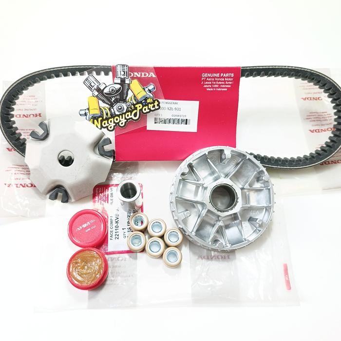 VANBELT BEAT FI + RUMAH ROLLER KOMPLIT KZL SCOOPY FI - SPACY INJEKSI - VARIO 110 NON LED ( STATER KA