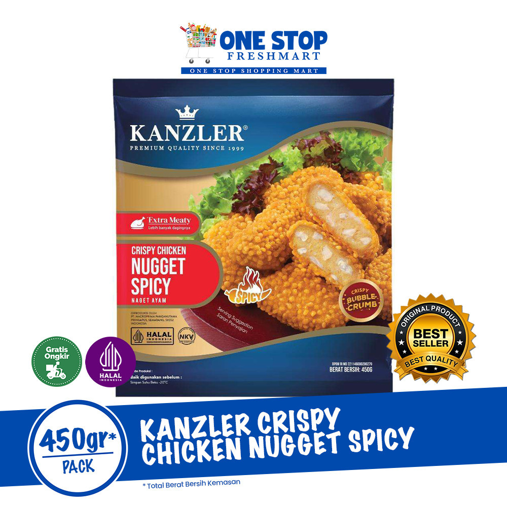 

KANZLER CRISPY CHICKEN NUGGET SPICY 450GR