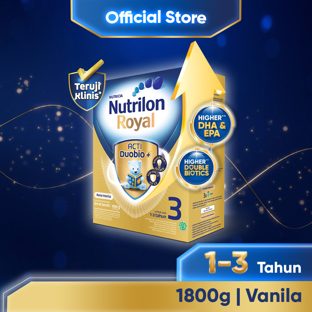 

Nutrilon Royal 3 Vanila Susu Pertumbuhan 1800 g