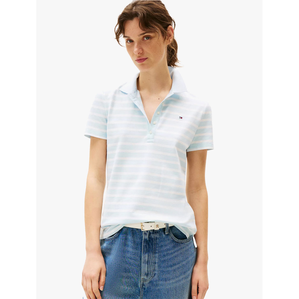 Tommy Hilfiger - Slim Fit Stripe Stretch-Cotton Polo