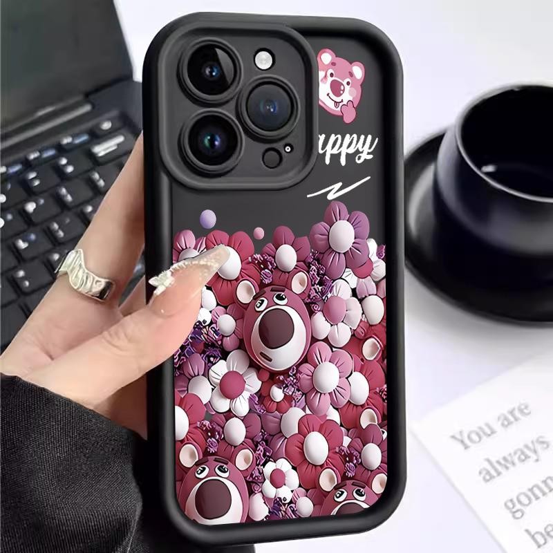 Case Hp For Oppo A37 A83 A39 A57 2016 A57T A73 2020 Lembut Silikon Pro Camera Casing Cute Bad Bear S