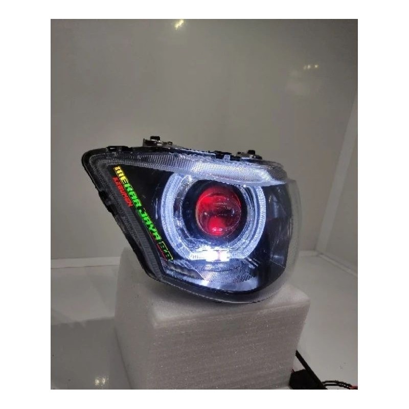 LAMPU MIO J / MIO GT SEMI BILED / REFLEKTOR LAMPU DEPAN YAMAHA MIO J / MIO GT CUSTOM SEMI BILED SUPE