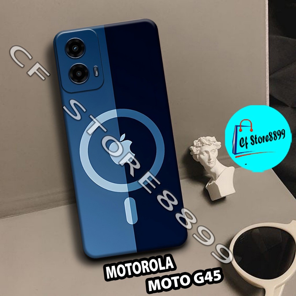 (CFS4) Softcase procamera  untuk Hp MOTOROLA MOTO G45 TERBARU | MOTIF RING MAGNET | Kesing MOTOROLA 