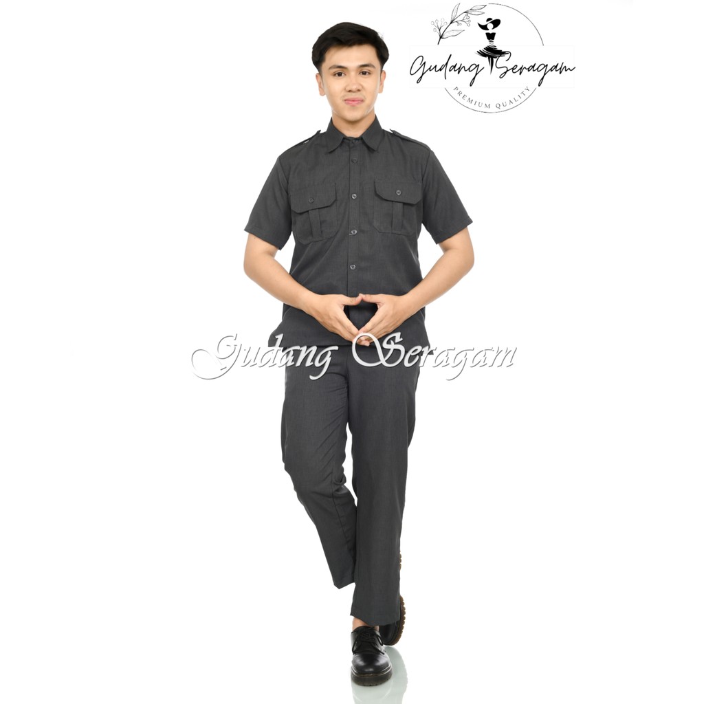 Seragam dinas pria Abu Tua – Cocok untuk PNS, Pemda, dan guru