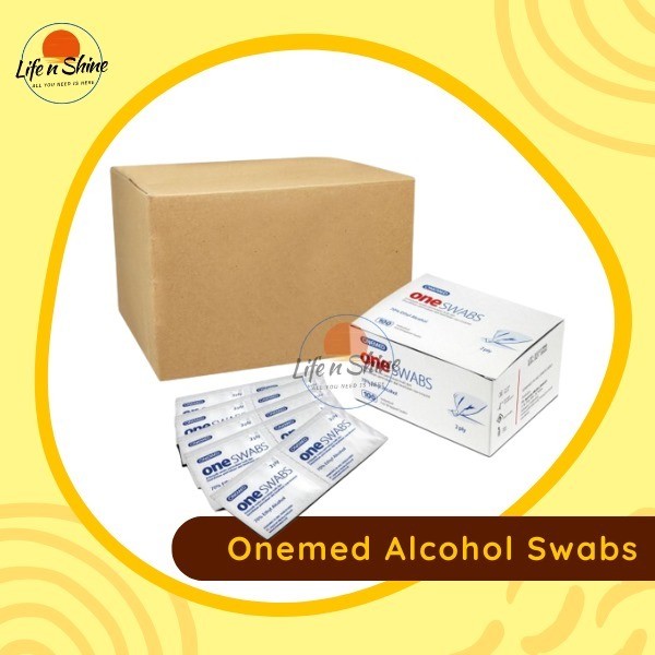 [KARTON] Alkohol Swab Onemed Alcohol Pad One Swab Kapas Alkohol Tissue 2ply Isi 100 Pcs