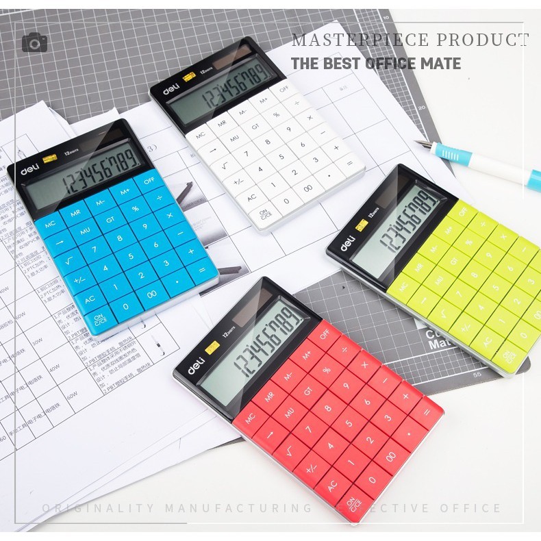 

Deli E1589 Calculator Desktop Kalkulator Stylish Office 1589 Kantor