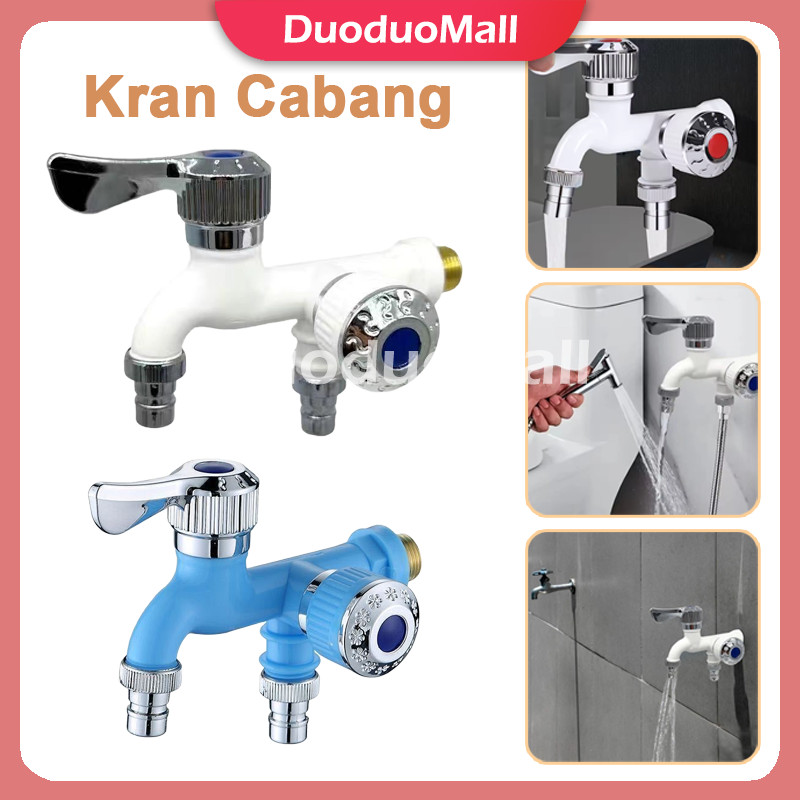 Keran Cabang / Kepala Keran Air 2 Cabang / Kran Shower