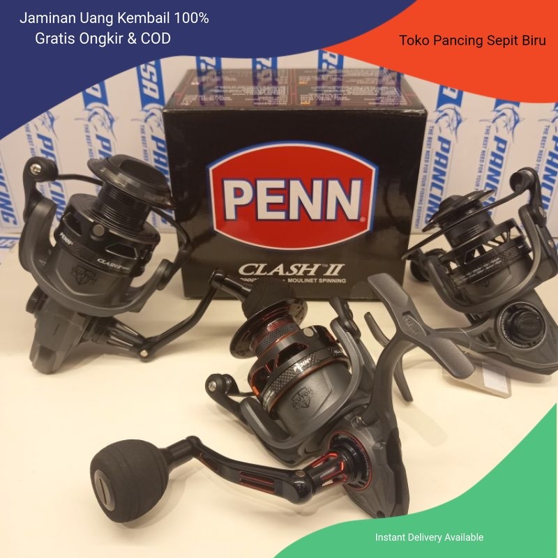 Reel PENN CLASH II 4000HS, 4000, 5000 | 8+1Bearing | ALAT PANCING | GULUNGAN PANCING |PERALATAN PANC
