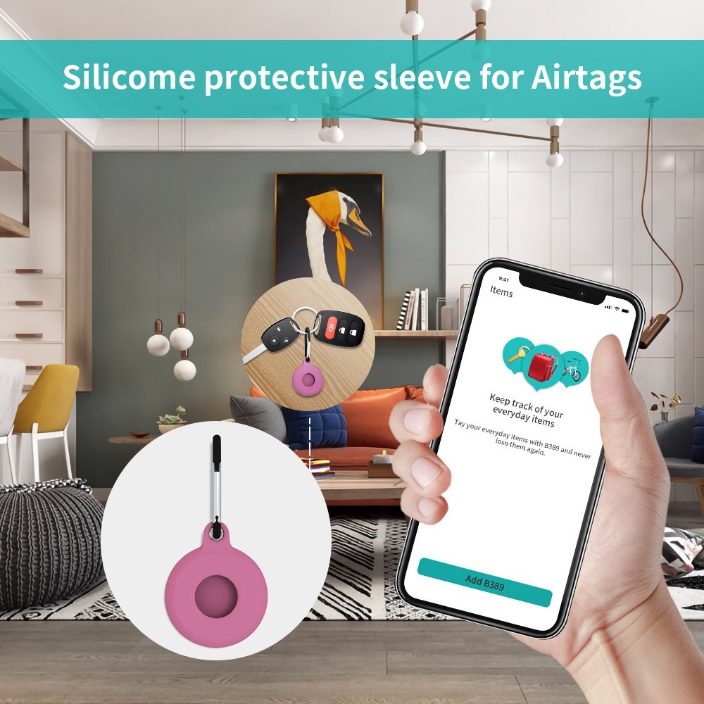 Silicone Tpu Case Apple Airtag Gantungan Airtag Soft TPU