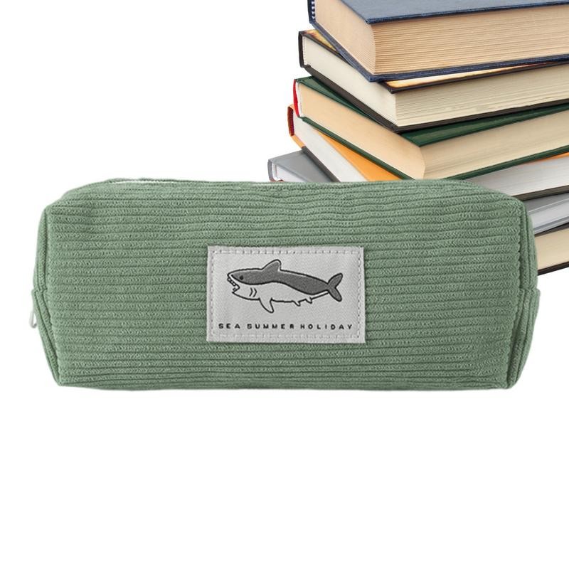 

Soft Pencil Case Shark Large Capacity Stationery Pouch Multipurpose Pencil Pouch Portable Animal Pen Pouch For Travel Work