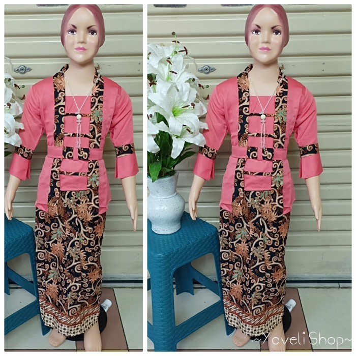 Terlaris ✨ -TERBARU SETELAN KUTUBARU ELNIRA ANAK/KUTUBARU ANAK/KEBAYA ANAK MODERN - Merah, 2