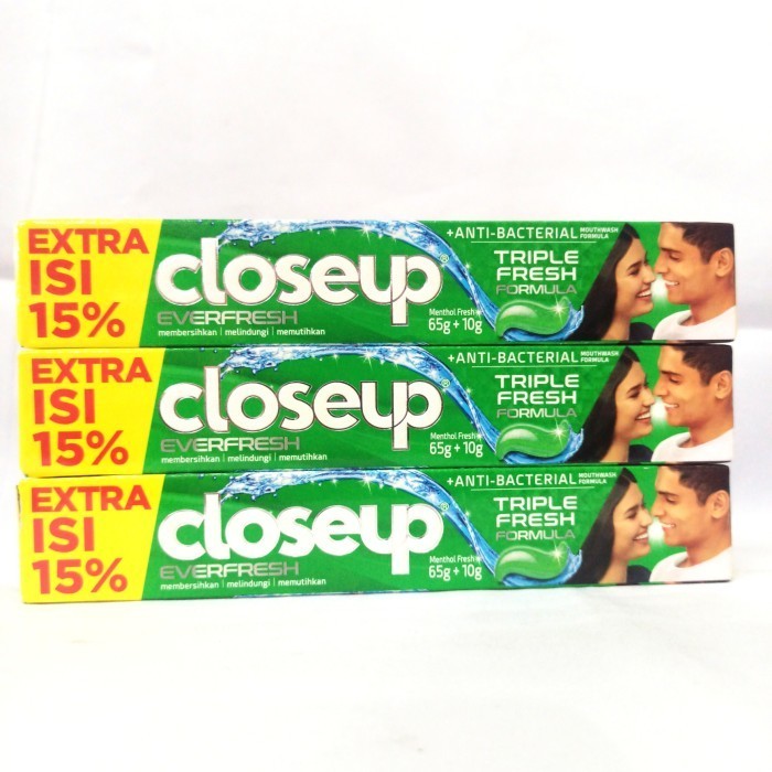 6 PCS CLOSE UP PASTA GIGI CLOSE UP UKURAN 65gr+15gr - DOSISHOP88 odol