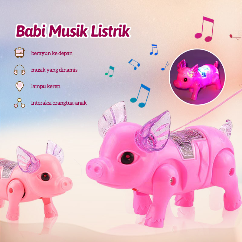 toko dako/Tali elektrik selebriti internet babi/babi musik yang dapat menyala/babi musik berjalan/ba