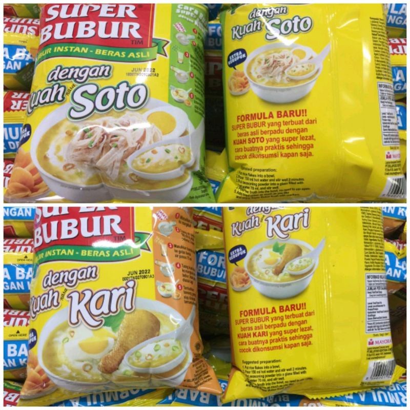 

[Dikirim Instant] SUPER BUBUR Instan Beras Asli