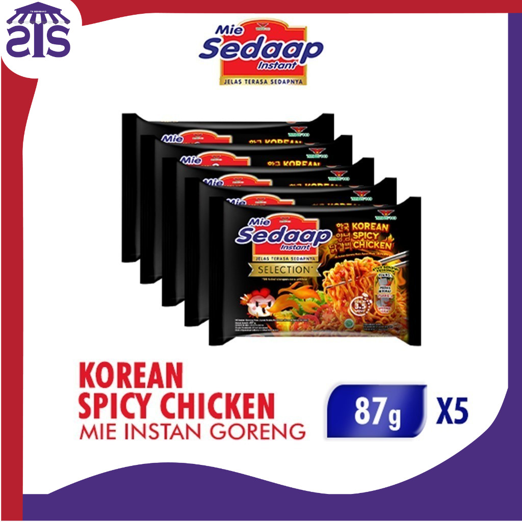 

Sedaap Mie Instan Korean Spicy Chicken Bag 87 gr x5 / TS SEMBAKO