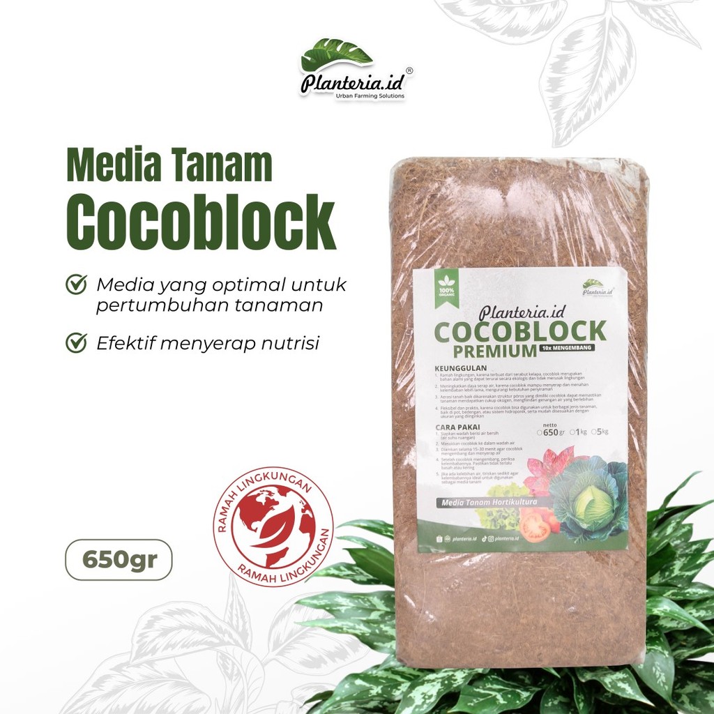 MEDIA TANAM COCOBLOCK Media Tanam Praktis Kaya Unsur Hara