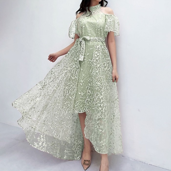StarFashion Dress Charity Dress Brukat Tile Mutiara BRukat 3D Dress Brukat Premium Cantik Mewah
